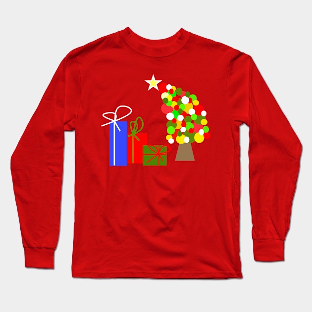 THE Tipsy Merry Christmas Tree Long Sleeve T-Shirt by SartorisArt1